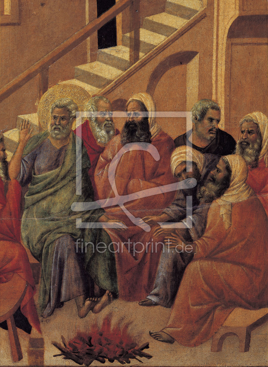 Bild-Nr.: 30001408 Duccio / Peter Denying Christ (Detail) erstellt von Duccio (di Buoninsegna)