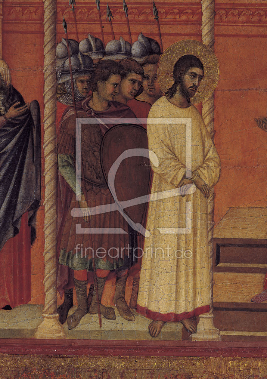 Bild-Nr.: 30001410 Duccio / Christ bef.Pilate, Detail erstellt von Duccio (di Buoninsegna)