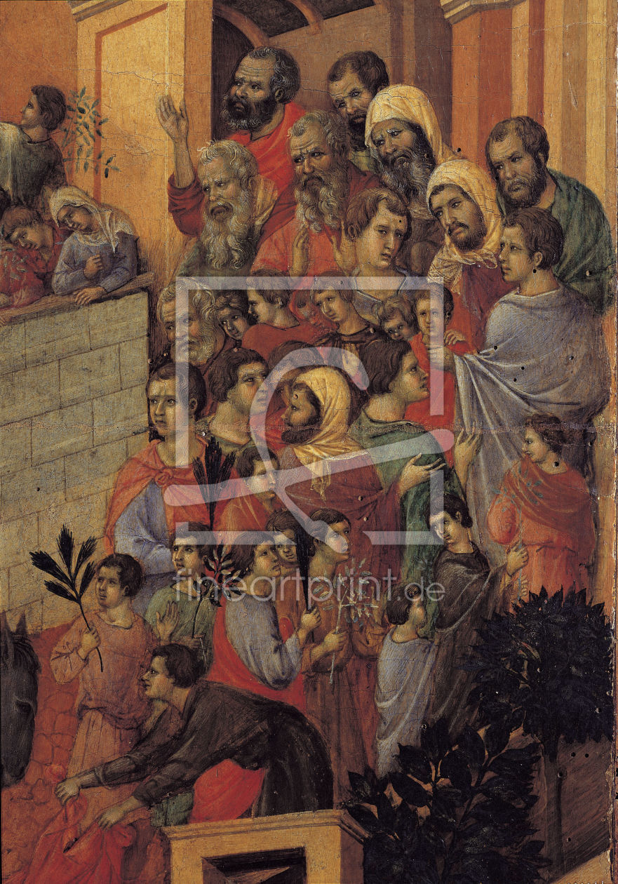 Bild-Nr.: 30001464 Duccio / Entry into Jerusalem, Detail erstellt von Duccio (di Buoninsegna)