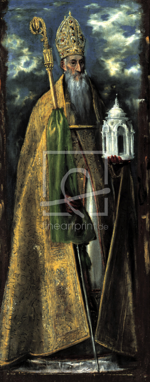 Bild-Nr.: 30001536 El Greco / St. Augustine erstellt von Greco, El (Domenikos Theotokopoulos)