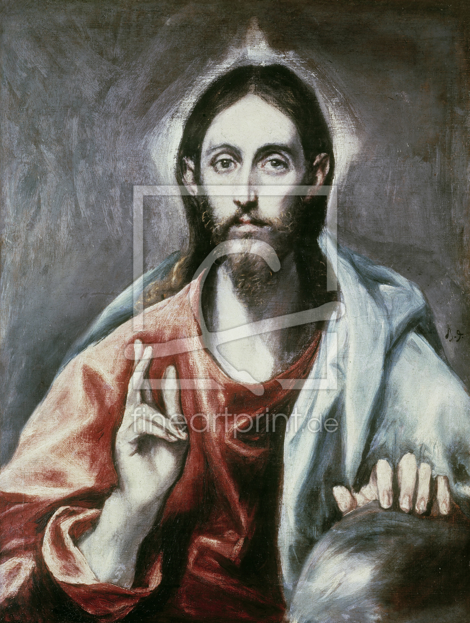 Bild-Nr.: 30001540 El Greco/ Salvator Mundi/ um 1600 erstellt von Greco, El (Domenikos Theotokopoulos)