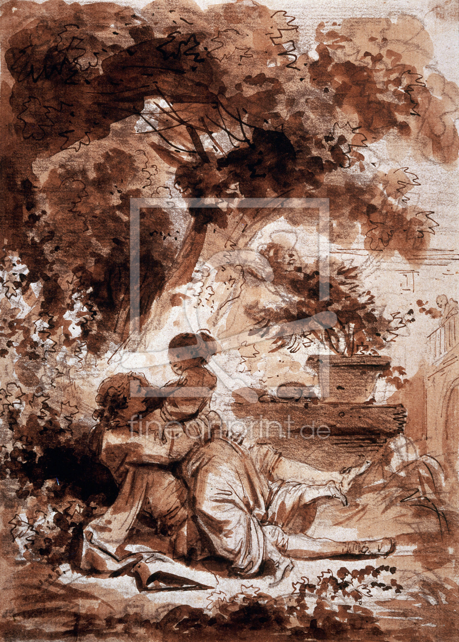 Bild-Nr.: 30001550 Fragonard / La servante justifiee erstellt von Fragonard, Jean-HonorÃ©