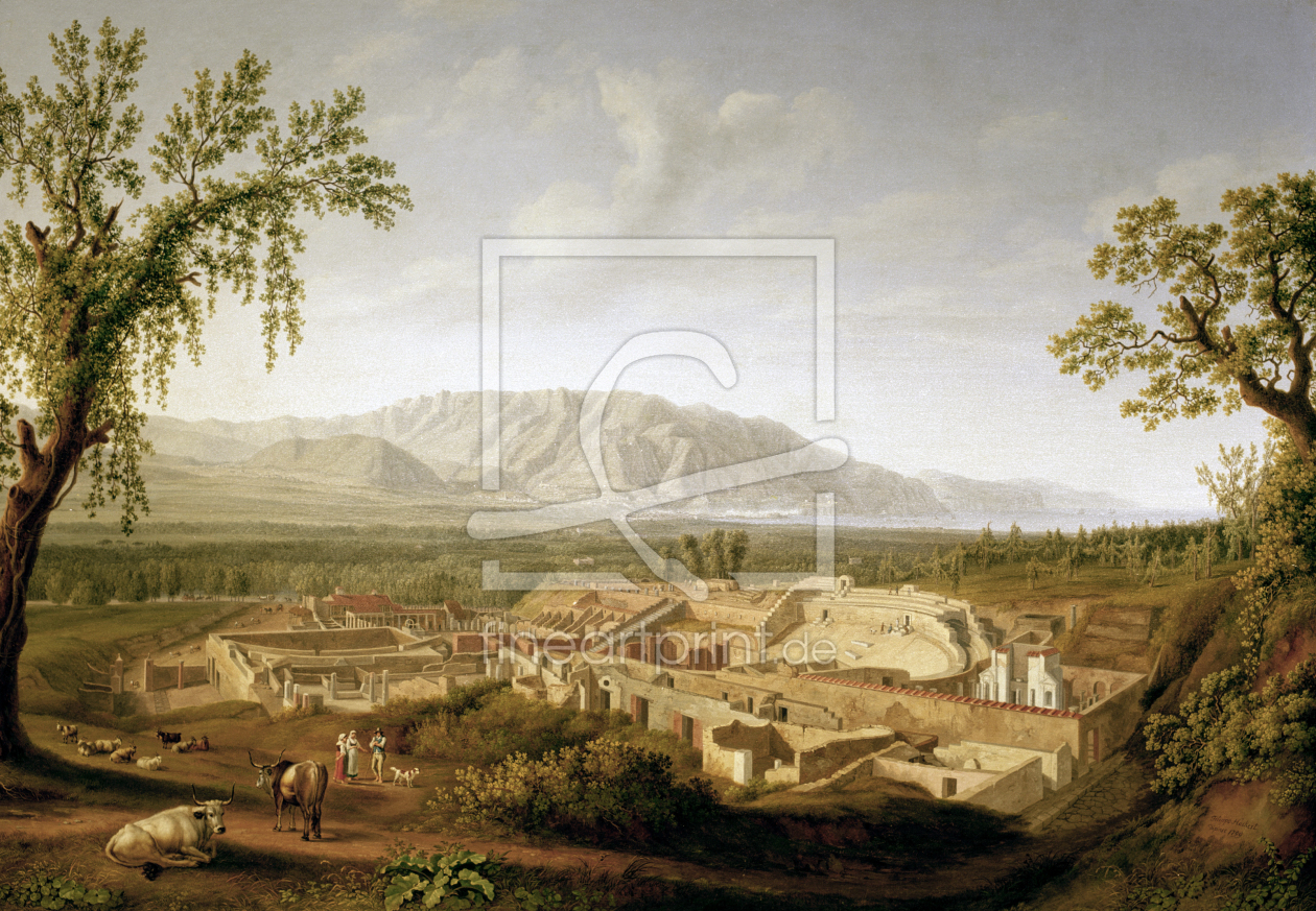 Bild-Nr.: 30001682 Pompeji, Ausgrabungen / Gem.v.Hackert erstellt von Hackert, Philipp