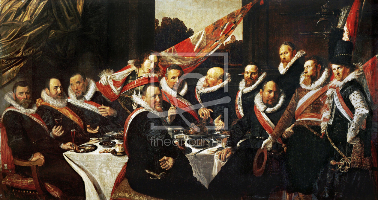 Bild-Nr.: 30001684 Banquet of the Officers.../ Hals / 1616 erstellt von Hals, Frans