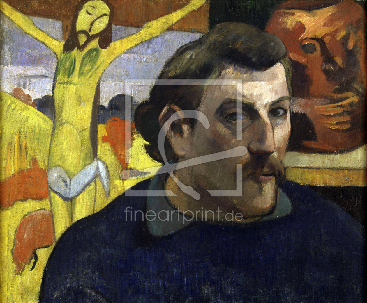 Bild-Nr.: 30001712 Paul Gauguin, Selbstbildnis mit Christus erstellt von Gauguin, Paul