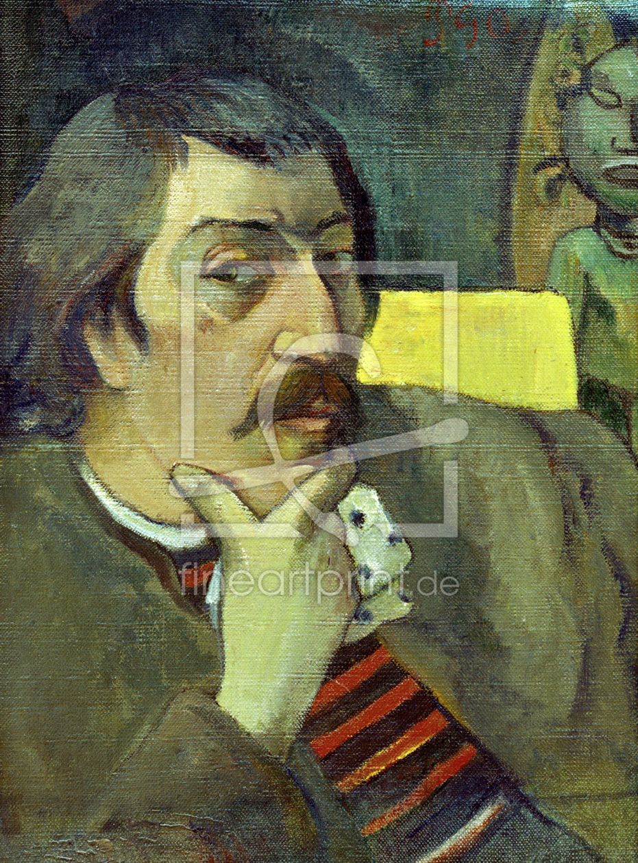 Bild-Nr.: 30001714 Paul Gauguin, Selbstbildnis m.GÃ¶tterfig. erstellt von Gauguin, Paul