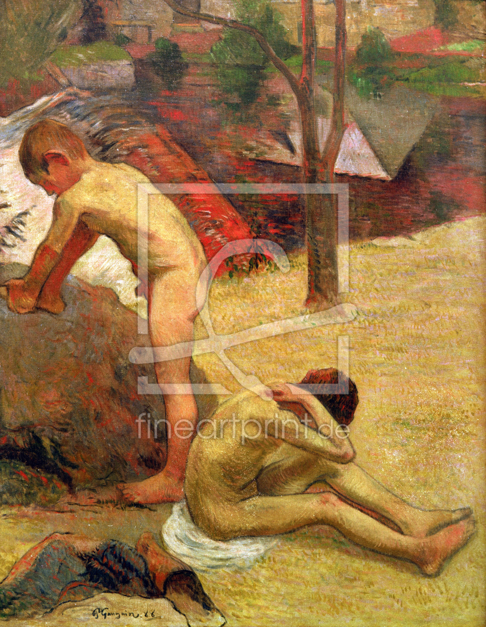 Bild-Nr.: 30001722 P.Gauguin, Bathing Breton Boys / 1888 erstellt von Gauguin, Paul