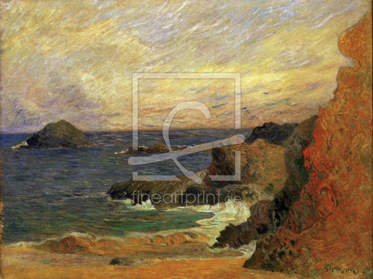 Bild-Nr.: 30001734 P.Gauguin, Felsen an der Küste erstellt von Gauguin, Paul