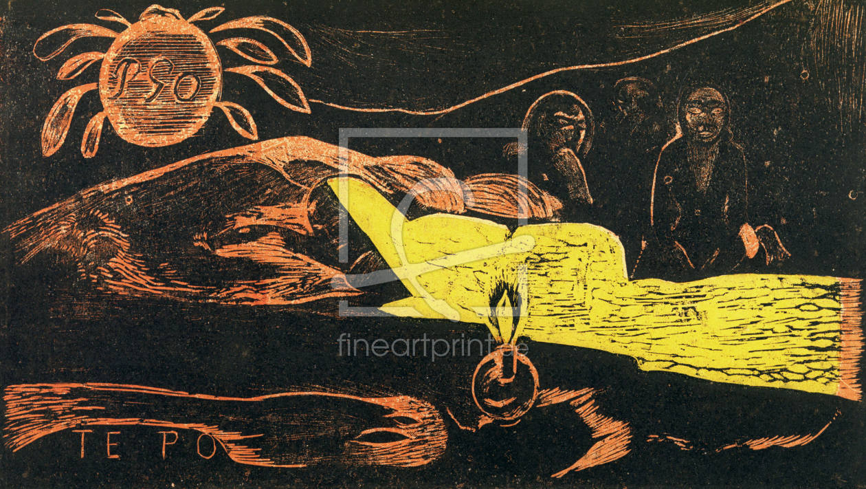 Bild-Nr.: 30001790 P.Gauguin, Te Po (Die große Nacht) erstellt von Gauguin, Paul