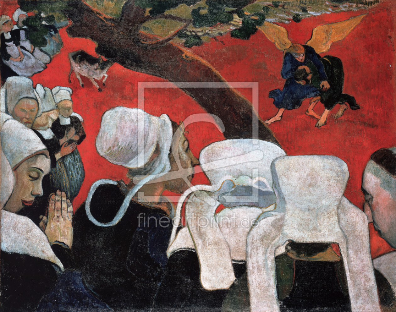 Bild-Nr.: 30001866 Gauguin, Jacobs Kampf mit dem Engel/1888 erstellt von Gauguin, Paul