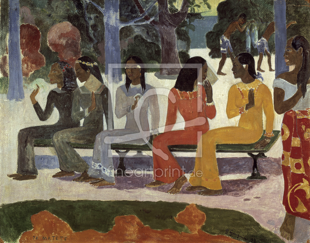 Bild-Nr.: 30001874 Gauguin / Ta Matete / 1892 erstellt von Gauguin, Paul