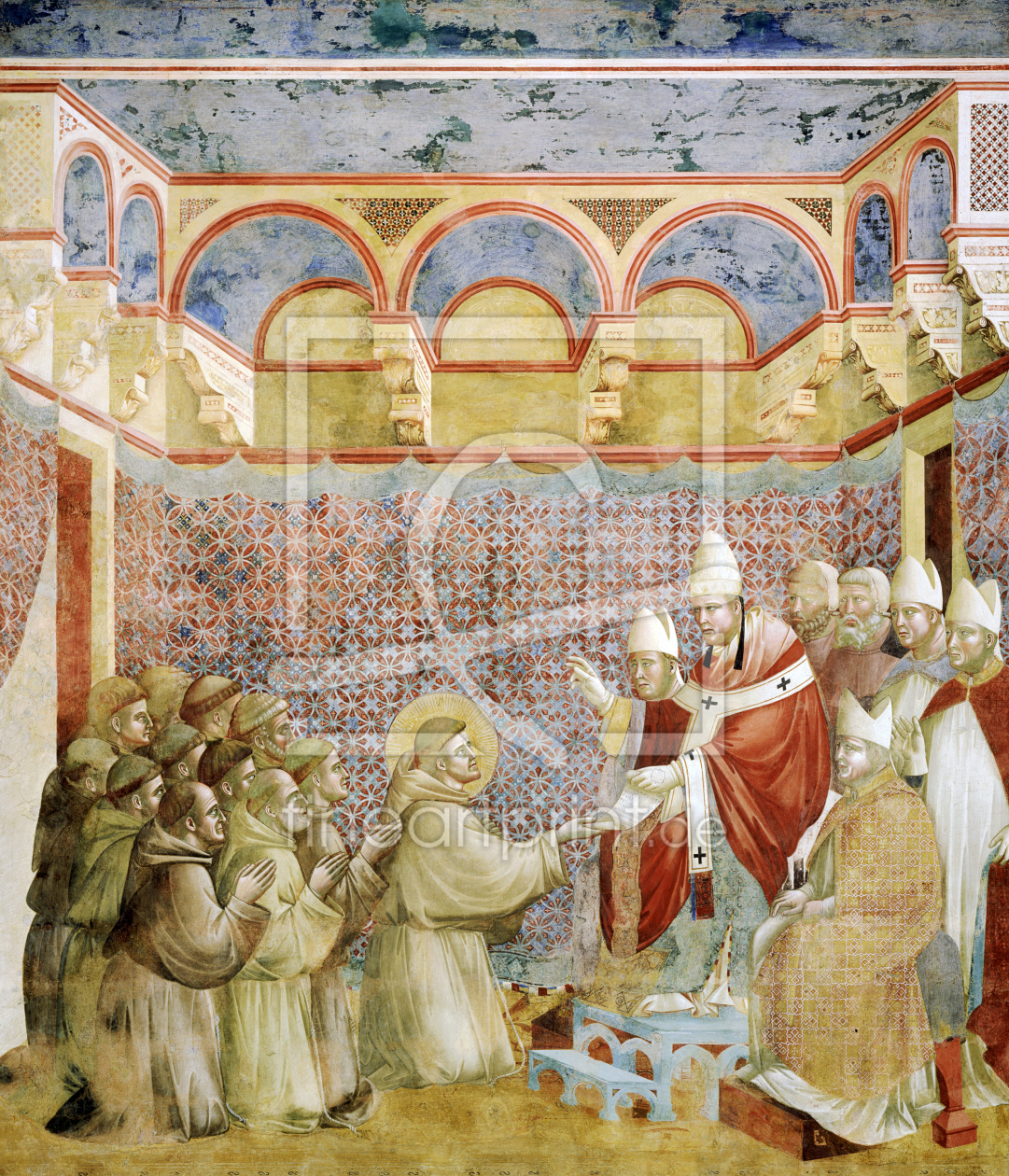 Bild-Nr.: 30001956 Confirmation of Order / Fresco /c. 1295 erstellt von Giotto di Bondone