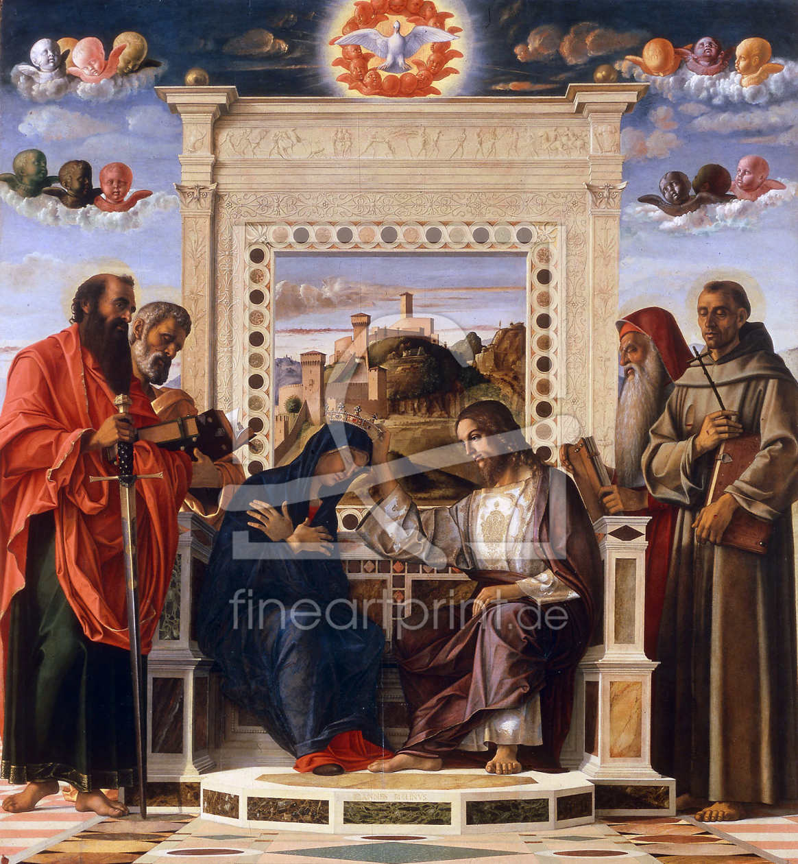 Bild-Nr.: 30001972 Coronation of the Madonna/ Bellini erstellt von Bellini, Giovanni