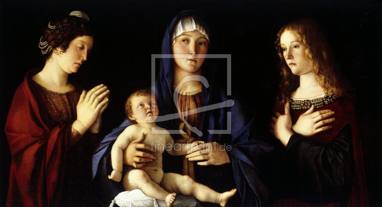 Bild-Nr.: 30001990 Giovanni Bellini /Mary w.Child & Saints erstellt von Bellini, Giovanni