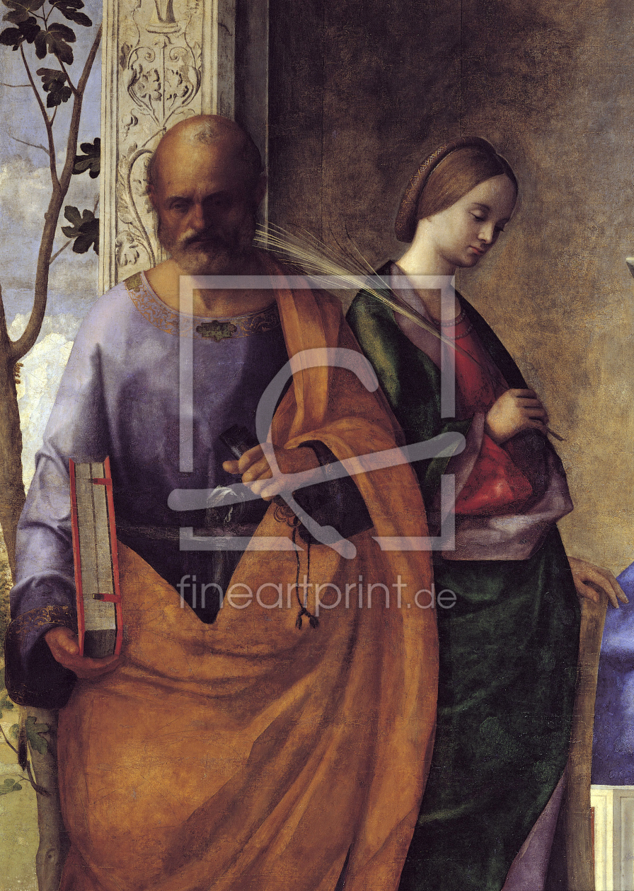 Bild-Nr.: 30002004 G.Bellini, Virgin and child with saints erstellt von Bellini, Giovanni