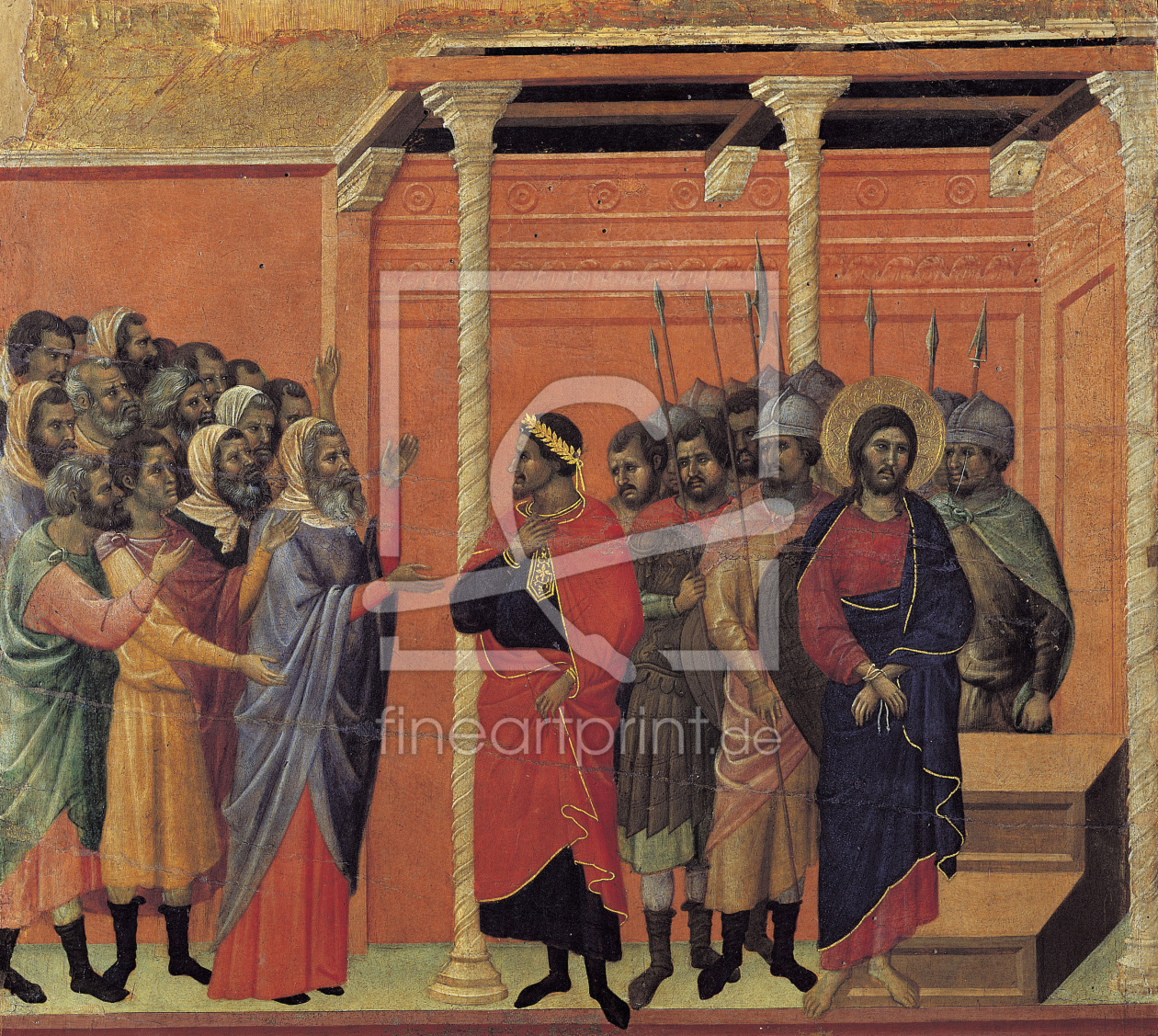 Bild-Nr.: 30002050 Duccio / Christ Handed over to Pilate erstellt von Duccio (di Buoninsegna)