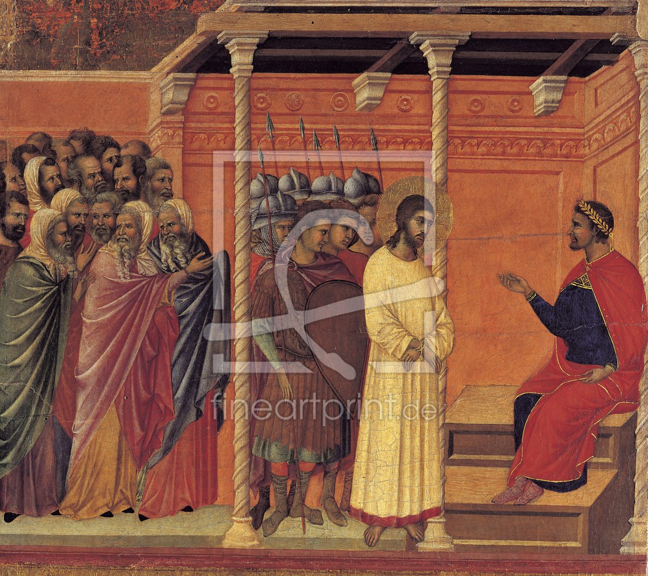 Bild-Nr.: 30002056 Duccio / Christ before Pilate erstellt von Duccio (di Buoninsegna)