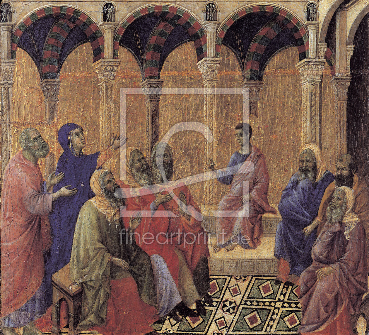 Bild-Nr.: 30002070 Duccio / 12-Year-Old Jesus at Temple erstellt von Duccio (di Buoninsegna)