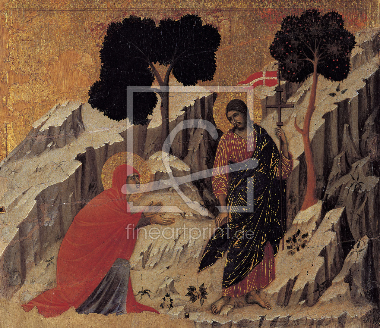 Bild-Nr.: 30002104 Duccio, Noli me tangere / Paint./ C14th erstellt von Duccio (di Buoninsegna)