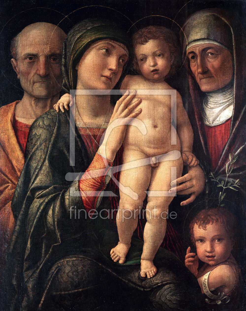 Bild-Nr.: 30002174 The Holy Family / Mantegna / c.1485/90 erstellt von Mantegna, Andrea