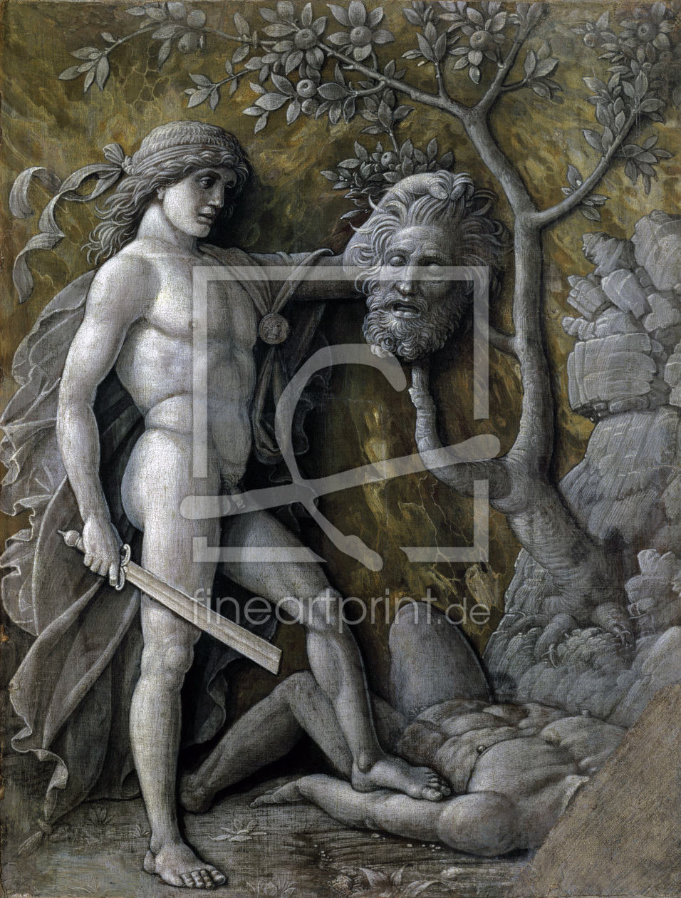 Bild-Nr.: 30002188 Mantegna, David and Goliath / Paint. erstellt von Mantegna, Andrea