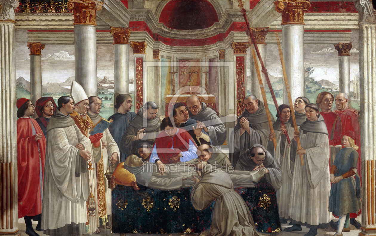 Bild-Nr.: 30002234 Ghirlandaio / Exequies of St.Francis erstellt von Ghirlandaio Domenico (Domenico Tommaso Bigordi)
