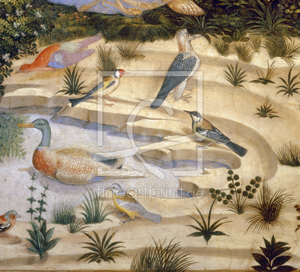 Bild-Nr.: 30002278 B.Gozzoli / Landscape with birds erstellt von Gozzoli, Bennozzo
