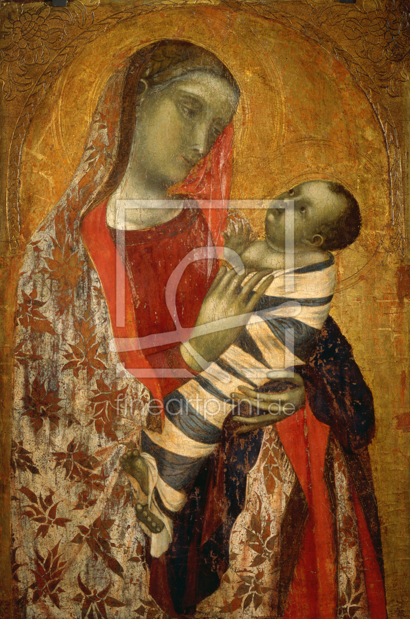 Bild-Nr.: 30002356 Ambrogio Lorenzetti /Madonna & Child/Ptg erstellt von Lorenzetti, Ambrogio
