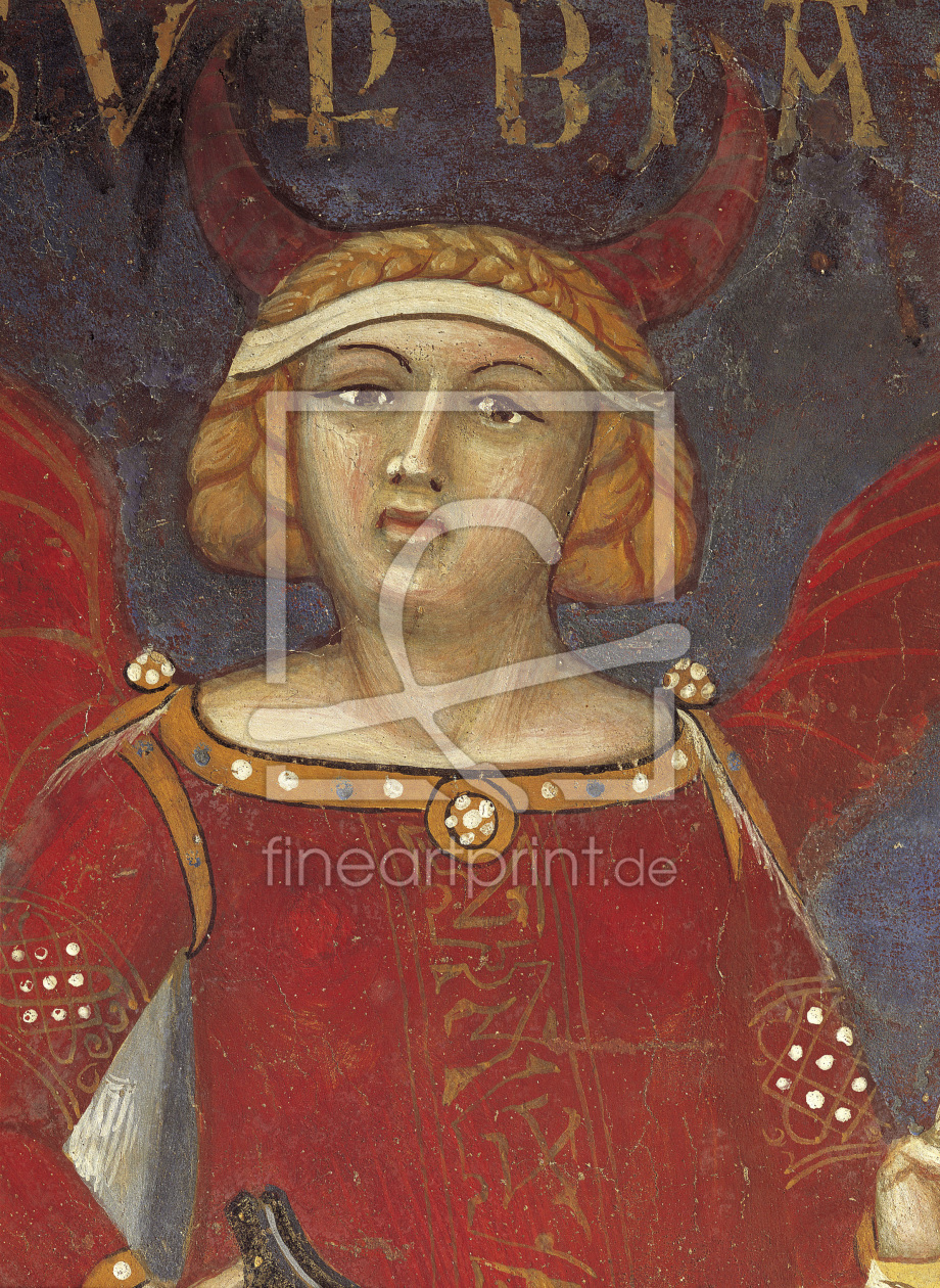 Bild-Nr.: 30002370 A.Lorenzetti, Superbia / Fresco, Detail erstellt von Lorenzetti, Ambrogio