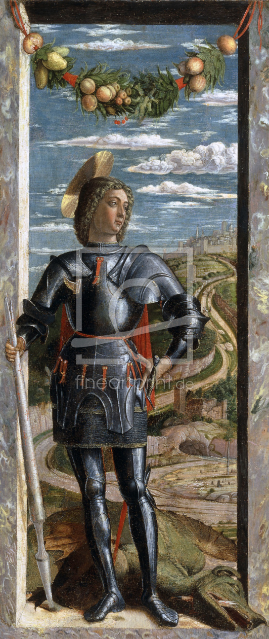 Bild-Nr.: 30002386 Andrea Mantegna / St.George / Ptg./ 1467 erstellt von Mantegna, Andrea