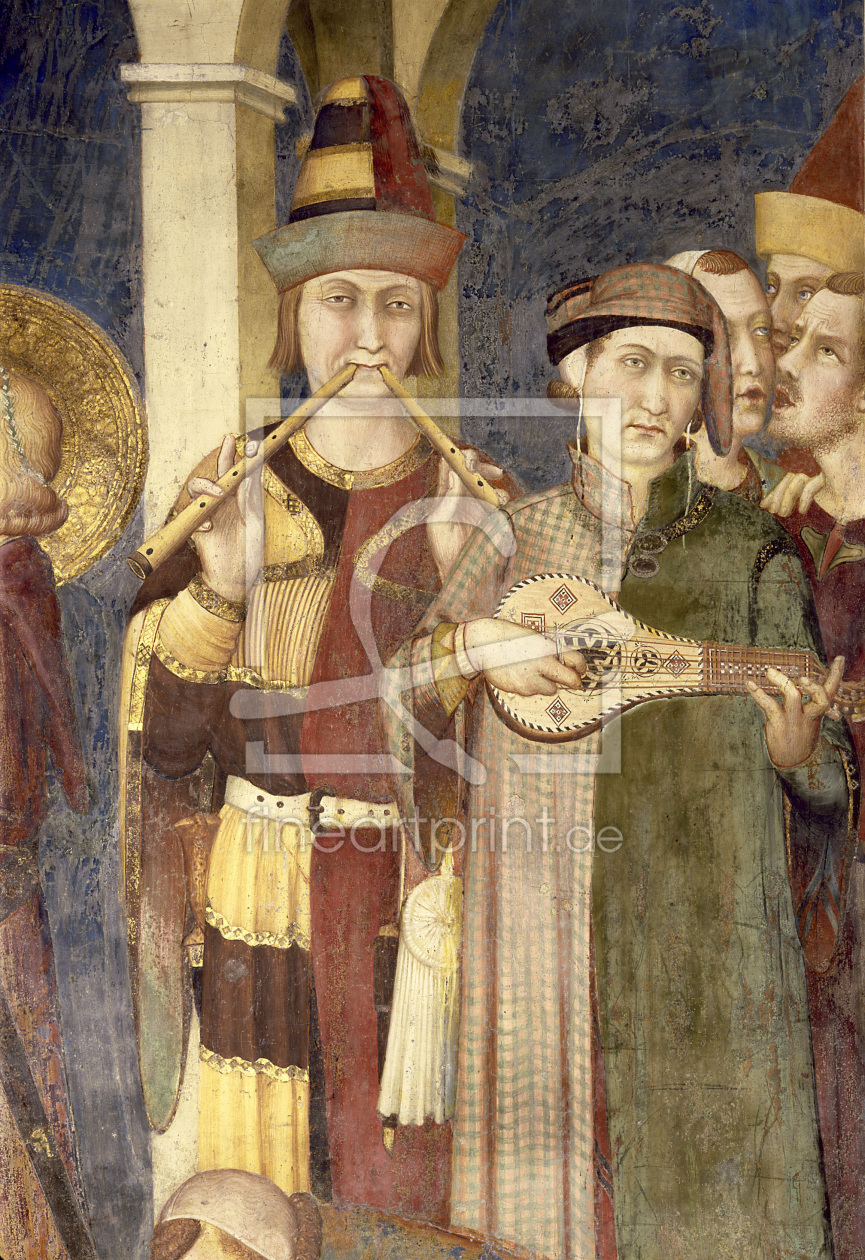 Bild-Nr.: 30002410 Musicians / Fresco / S.Martini / c.1320 erstellt von Martini, Simone