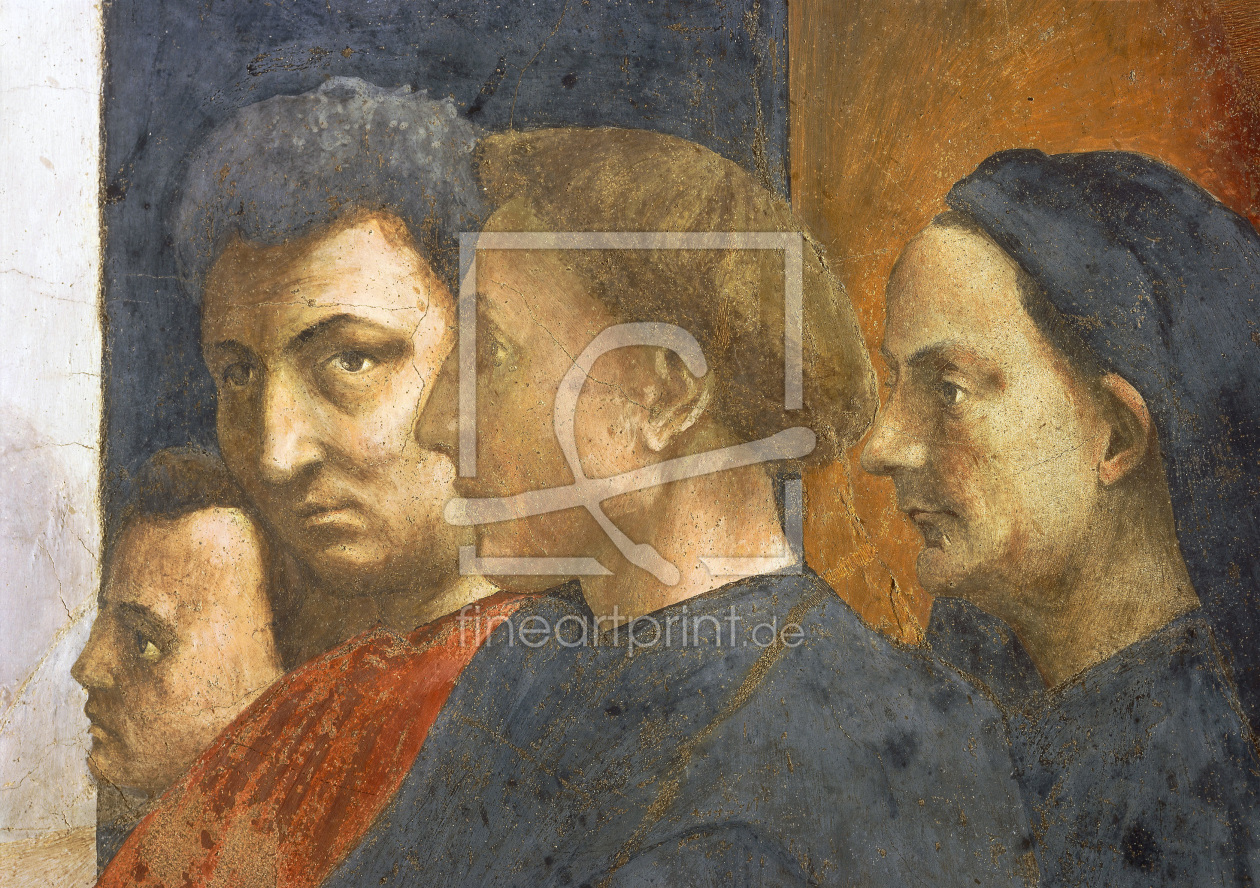 Bild-Nr.: 30002442 Masaccio / St.Peter in Cathedra, Detail erstellt von Masaccio (Tommaso di Giovanni di Simone Guidi)