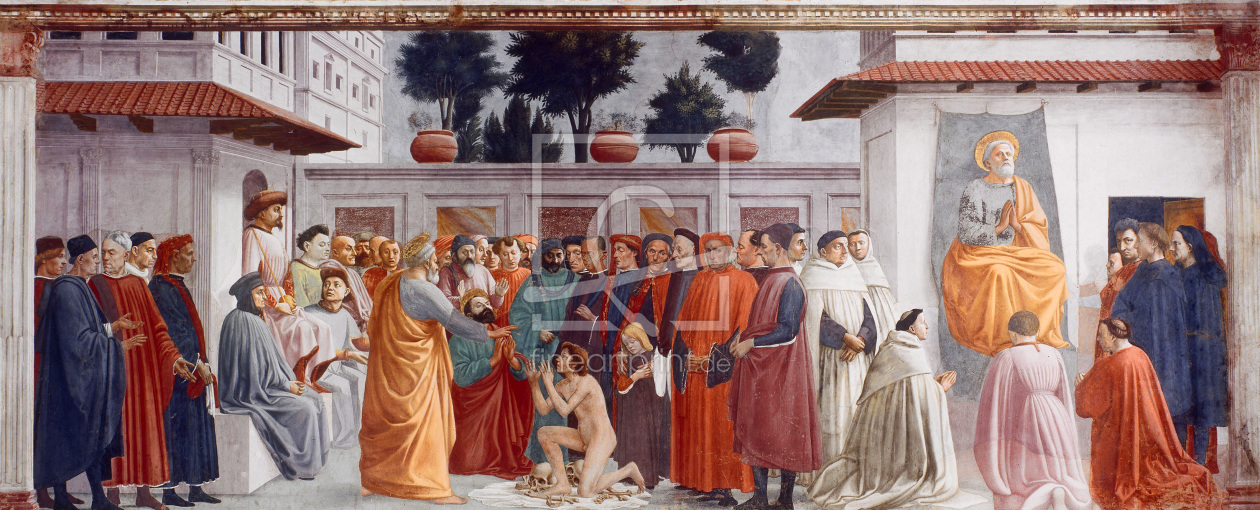 Bild-Nr.: 30002464 Masaccio / Resurection of Theophilus erstellt von Masaccio (Tommaso di Giovanni di Simone Guidi)
