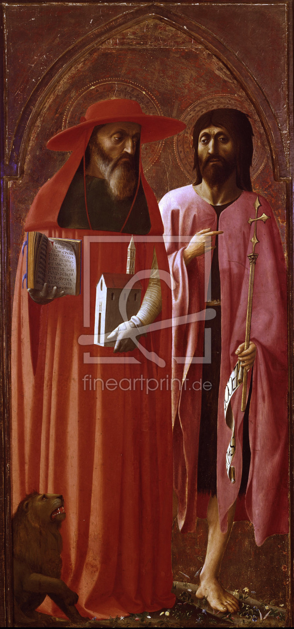 Bild-Nr.: 30002472 Masaccio & Masolino/St.Jerome & J.Evang. erstellt von Masaccio (Tommaso di Giovanni di Simone Guidi)