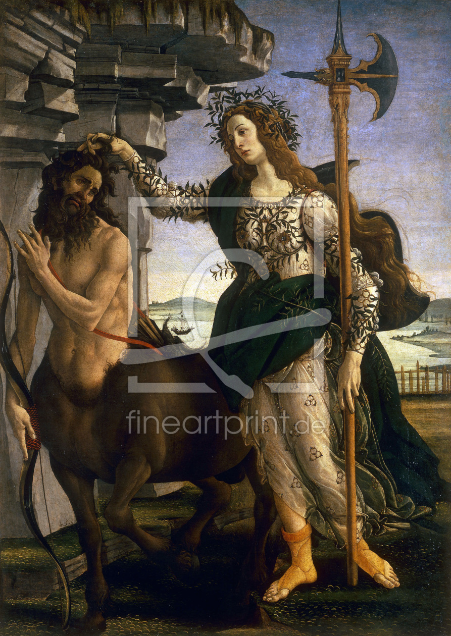 Bild-Nr.: 30002646 Botticelli /Minerva Tames Centaur/c.1482 erstellt von Botticelli, Sandro