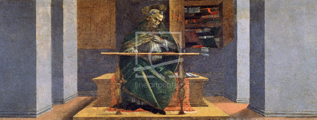 Bild-Nr.: 30002700 S.Botticelli, Augustinus in der Zelle erstellt von Botticelli, Sandro