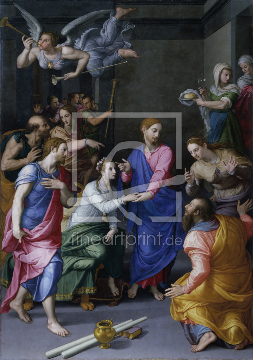 Bild-Nr.: 30002776 A.Bronzino, Erweckung Tochter Jairi erstellt von Bronzino, Agnolo