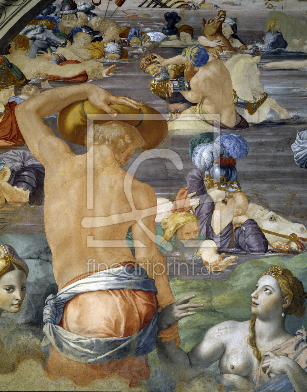 Bild-Nr.: 30002788 A.Bronzino, Zug durch Rotes Meer, Detail erstellt von Bronzino, Agnolo