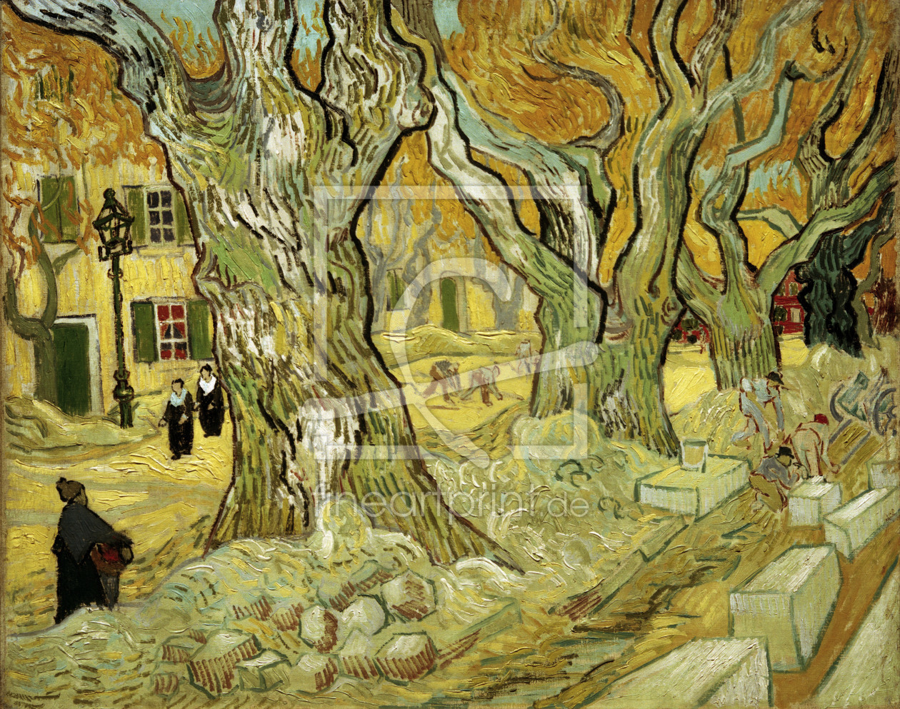 Bild-Nr.: 30002860 Van Gogh / Roadworks at Saint-Remy /1889 erstellt von van Gogh, Vincent