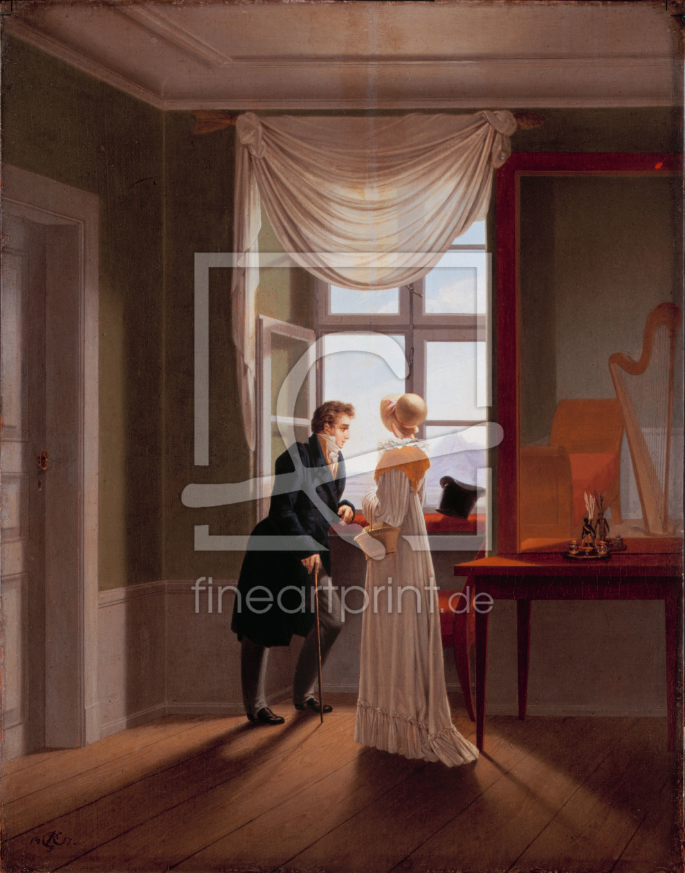 Bild-Nr.: 30002892 G.F.Kersting, Paar am Fenster / 1817 erstellt von Kersting, Georg Friedrich