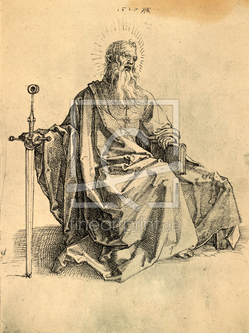 Bild-Nr.: 30002944 The Apostle Paul / DÃ¼rer / 1517 erstellt von DÃ¼rer, Albrecht