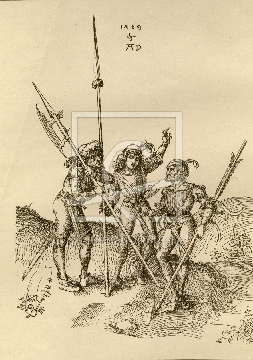 Bild-Nr.: 30002988 Soldiers / Dürer / 1489 erstellt von Dürer, Albrecht