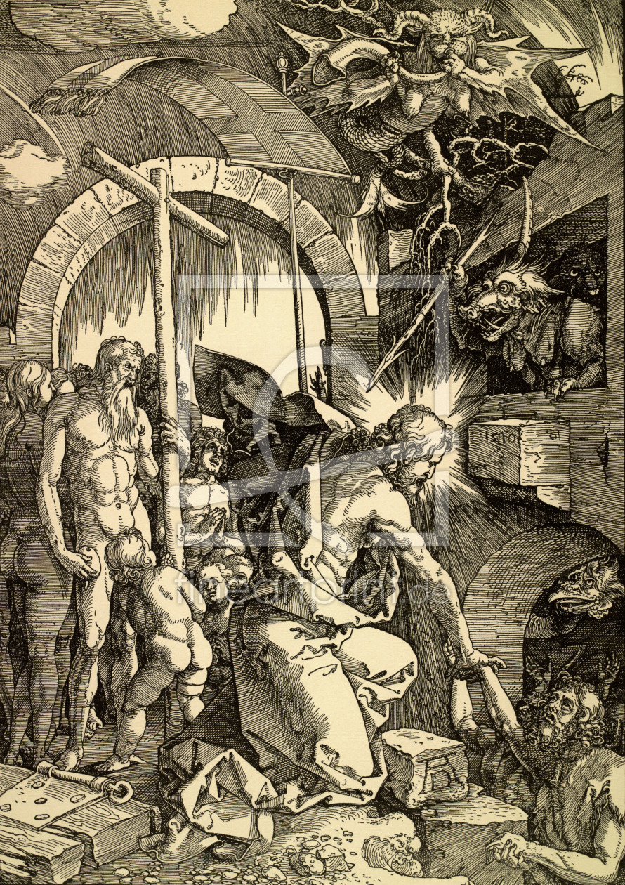 Bild-Nr.: 30003006 Descent into Hell / Dürer / 1510 erstellt von Dürer, Albrecht