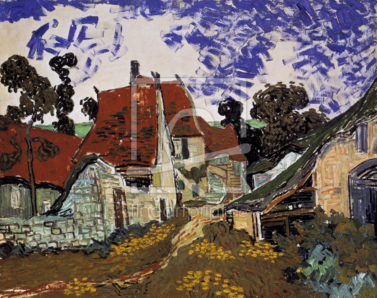 Bild-Nr.: 30003114 v.Gogh / Village street in Auvers / 1890 erstellt von van Gogh, Vincent