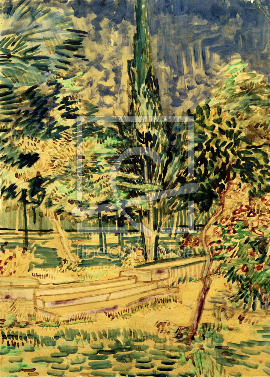 Bild-Nr.: 30003128 v.Gogh, Stairs in Garden of Asylum /1889 erstellt von van Gogh, Vincent