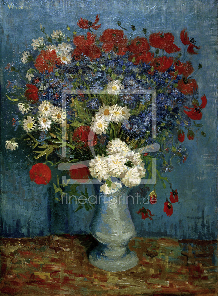 Bild-Nr.: 30003172 V.van Gogh, Vase w.Cornflowers / Paint. erstellt von van Gogh, Vincent