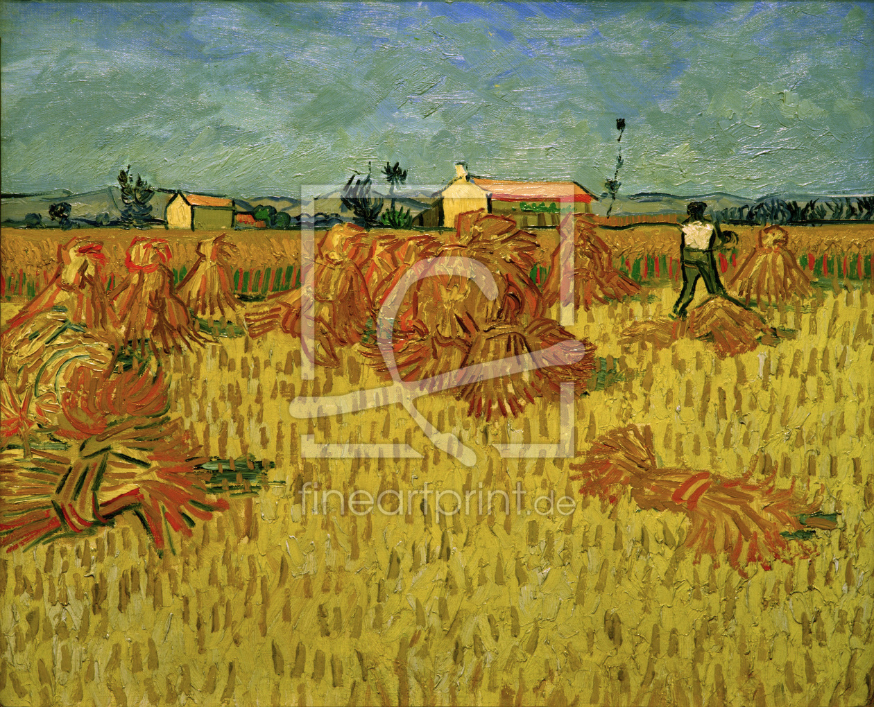 Bild-Nr.: 30003346 V.v.Gogh, Harvest in Provence /Ptg./1888 erstellt von van Gogh, Vincent