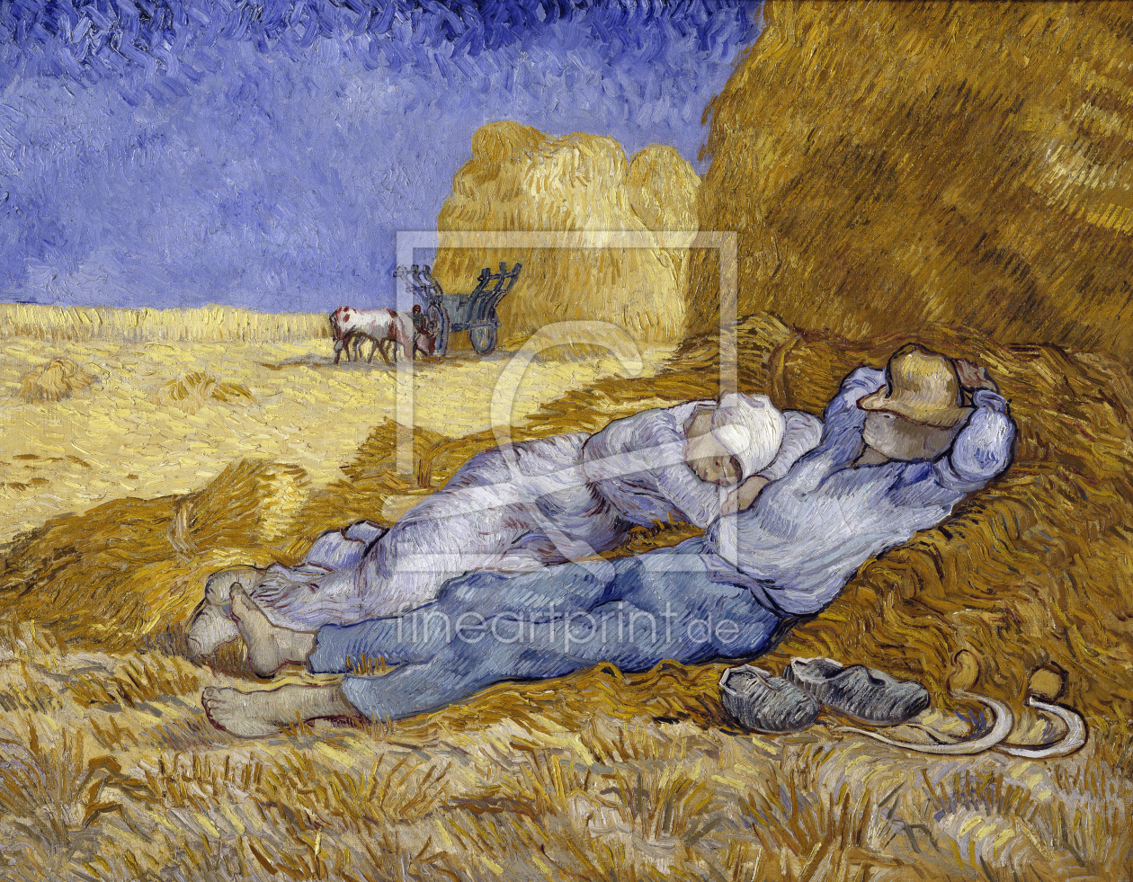 Bild-Nr.: 30003490 Van Gogh / Siesta (after Millet) / 1890 erstellt von van Gogh, Vincent