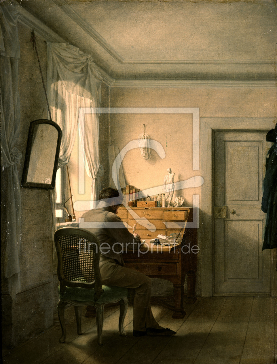 Bild-Nr.: 30003572 G.F.Kersting, Man at his desk erstellt von Kersting, Georg Friedrich