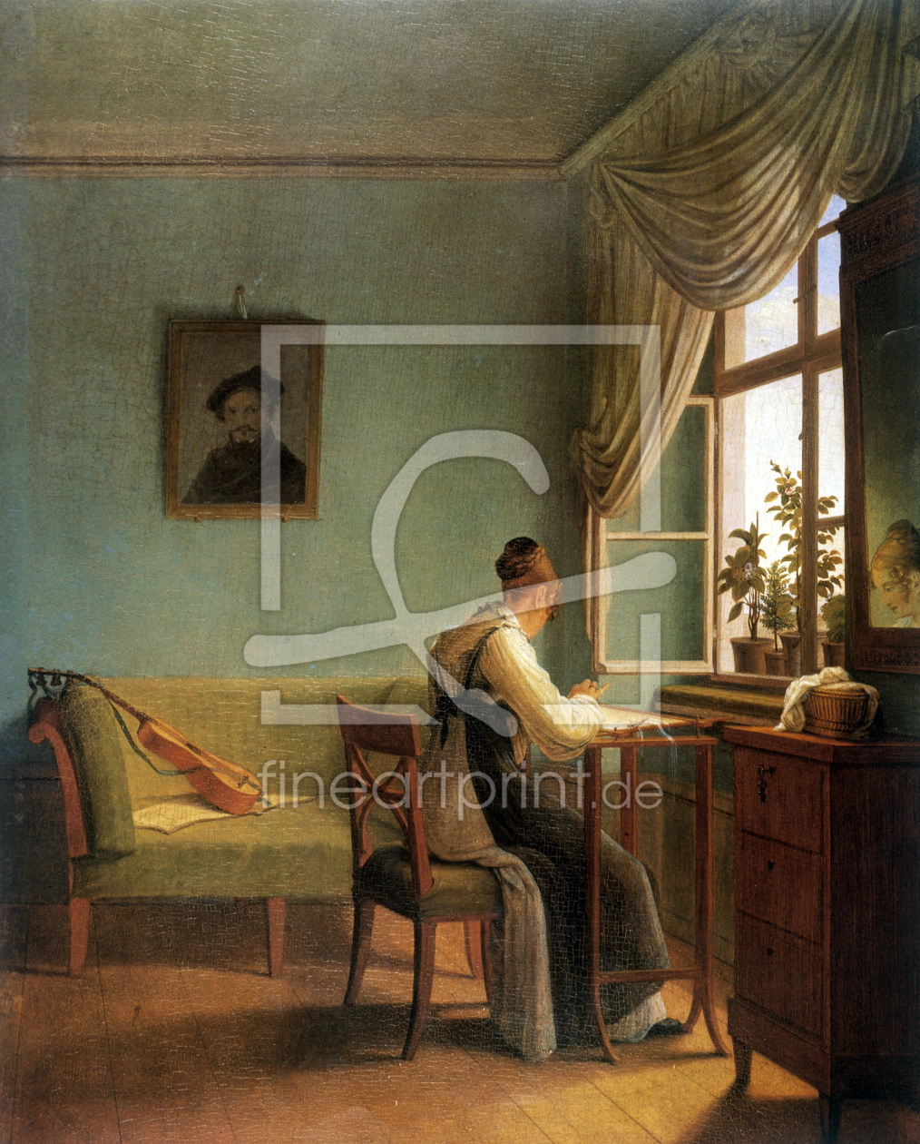 Bild-Nr.: 30003588 Kersting / The Embroiderer / 1827 erstellt von Kersting, Georg Friedrich
